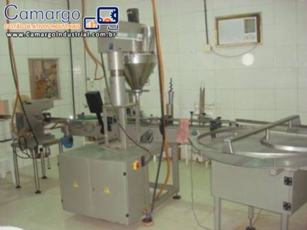 Linha para envasar pó em potes Masipack